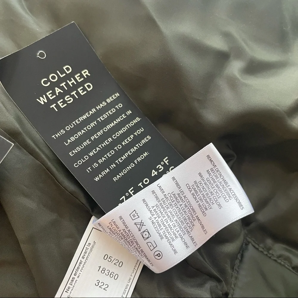 Lauren Ralph Lauren Faux Fur Trim Hooded Puffer Jacket In Litchfield Loden NWT - Picture 14 of 16